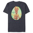 thumbnail image 1 of Marvel Guardians of the Galaxy Groot Make it Bloom Spring - Short Sleeve Blended T-Shirt for Adults - Customized-Navy Heather, 1 of 5
