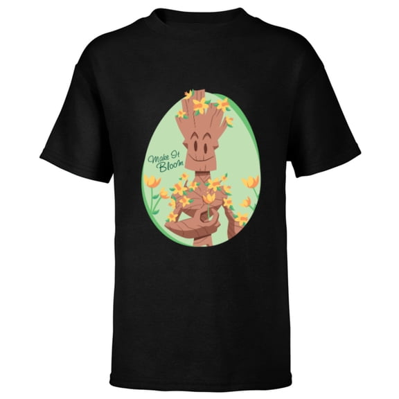 Marvel Guardians of the Galaxy Groot Make it Bloom Spring - Short Sleeve T-Shirt for Kids - Customized-Black