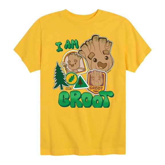 Marvel Guardians of the Galaxy - Groot Sticker Style - Toddler And Youth Short Sleeve Graphic T-Shirt