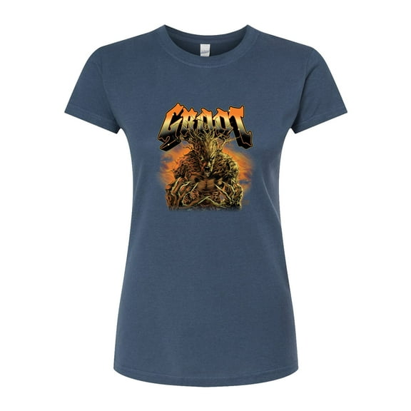 Marvel Guardians of the Galaxy - Groot Yell - Juniors Fitted Graphic T-Shirt