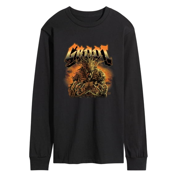 Marvel Guardians of the Galaxy - Groot Yell - Men's Long Sleeve Graphic T-Shirt