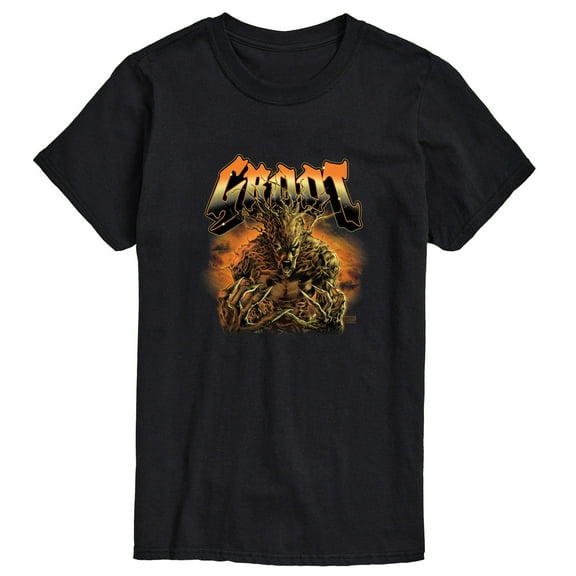Marvel Guardians of the Galaxy - Groot Yell - Men's Short Sleeve Graphic T-Shirt