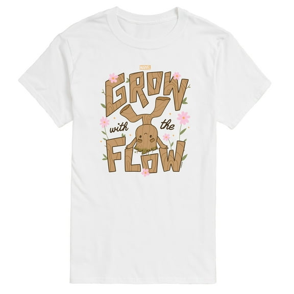 Marvel Guardians of the Galaxy - Grow With The Flow - Men's Short Sleeve Graphic T-Shirt