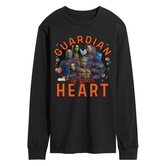 Marvel Guardians of the Galaxy - Guardian Of Your Heart Valentine - Men's Long Sleeve Graphic T-Shirt