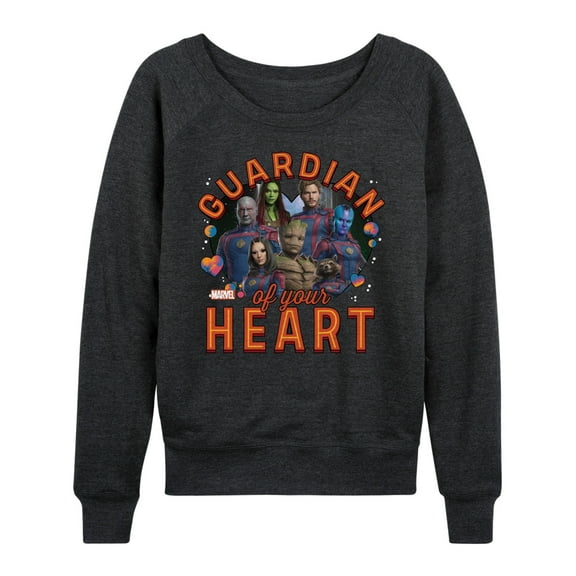 Marvel Guardians of the Galaxy - Guardian Of Your Heart Valentine - Women's French Terry Pullover Long Sleeve Shirt