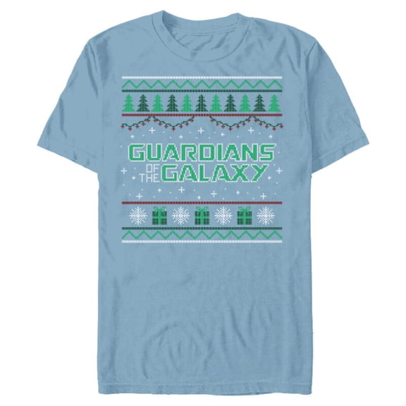 Marvel Guardians of the Galaxy: Holiday Special Sweater - Short Sleeve Blended T-Shirt for Adults - Customized-Ocean Blue