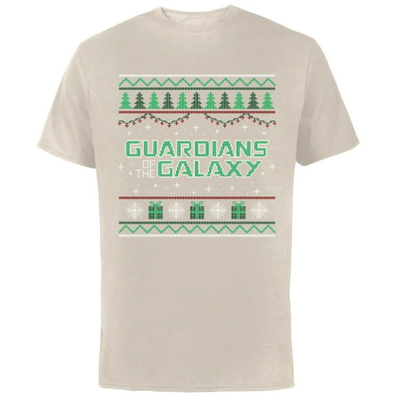 Marvel Guardians of the Galaxy: Holiday Special Sweater - Short Sleeve Cotton T-Shirt for Adults - Customized-Natural