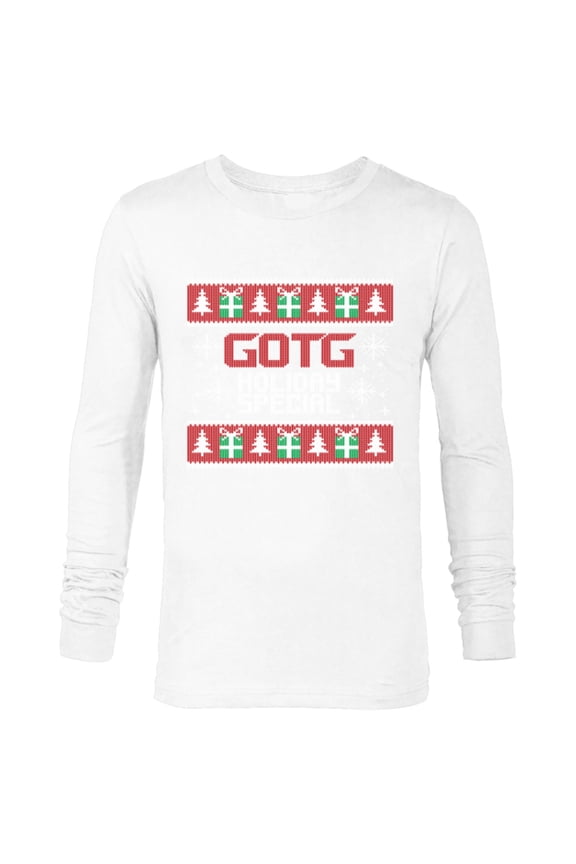 Guardians of the Galaxy: Holiday Special Ugly Sweater - Long Sleeve T-Shirt for Men - Customized-White