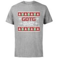 thumbnail image 1 of Marvel Guardians of the Galaxy: Holiday Special Ugly Sweater - Short Sleeve Cotton T-Shirt for Adults - Customized-Athletic Heather, 1 of 5