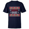 thumbnail image 1 of Marvel Guardians of the Galaxy: Holiday Special Ugly Sweater - Short Sleeve T-Shirt for Kids - Customized-Navy, 1 of 5