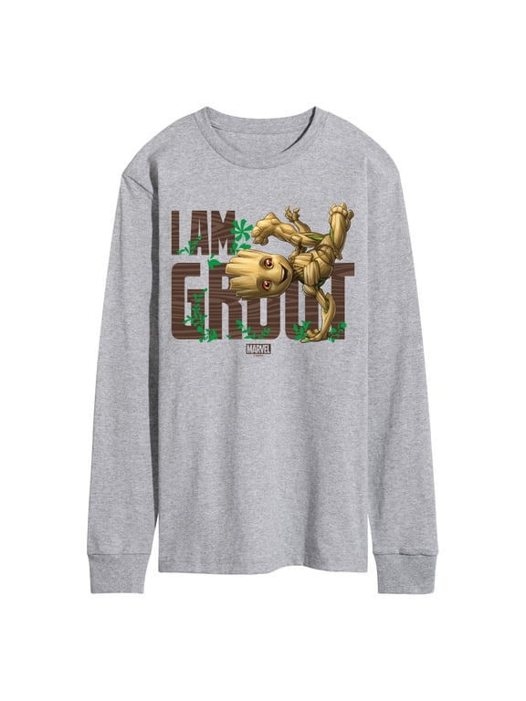 - Guardians of the Galaxy I Am Groot Men's Long Sleeve Graphic T-Shirt