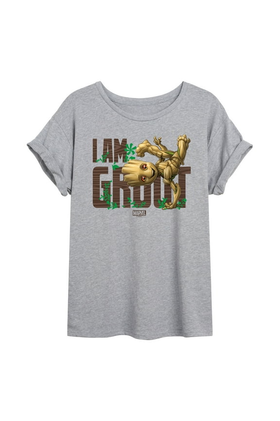 Guardians of the Galaxy - I Am Groot - Women's Oversized Graphic T-Shirt