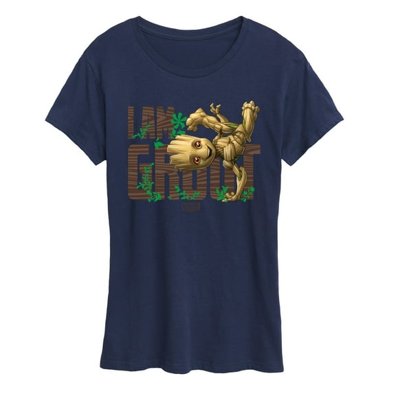Marvel Guardians of the Galaxy - I Am Groot - Women's Short Sleeve Graphic T-Shirt