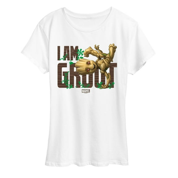Marvel Guardians of the Galaxy - I Am Groot - Women's Short Sleeve Graphic T-Shirt