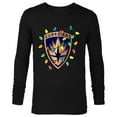 thumbnail image 1 of Marvel Guardians of the Galaxy Logo Holiday Christmas Lights - Long Sleeve T-Shirt for Men - Customized-Black, 1 of 5