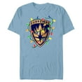 thumbnail image 1 of Marvel Guardians of the Galaxy Logo Holiday Christmas Lights - Short Sleeve Blended T-Shirt for Adults - Customized-Ocean Blue, 1 of 5