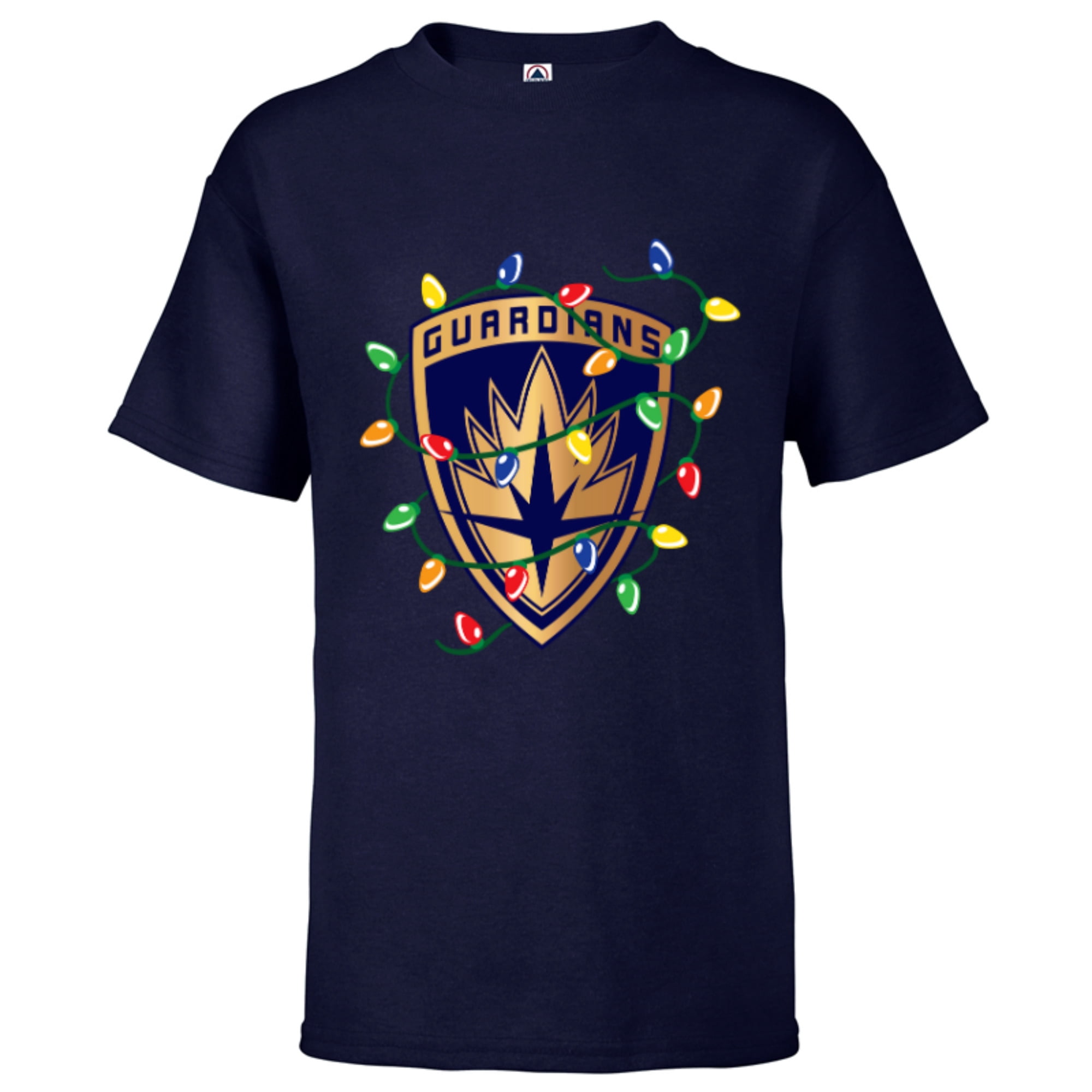 Marvel guardians of the galaxy logo holiday christmas lights short