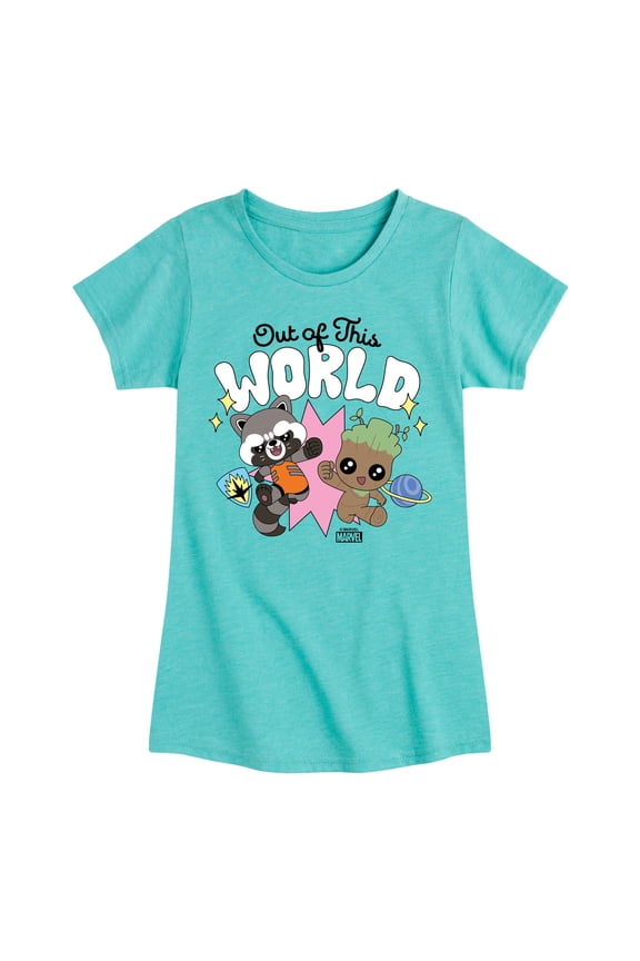 Guardians of the Galaxy - Out Of This World - Toddler And Youth Girls Fitted Short Sleeve Graphic T-Shirt