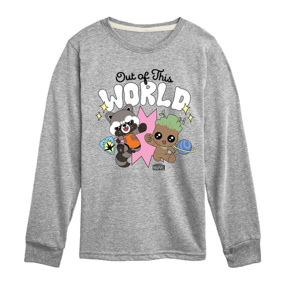 Marvel Guardians of the Galaxy - Out Of This World - Toddler And Youth Long Sleeve Graphic T-Shirt