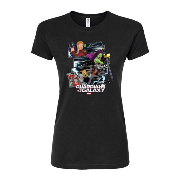 Marvel Guardians of the Galaxy - Panels - Juniors Fitted Graphic T-Shirt