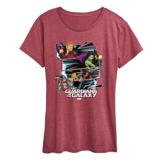 Marvel Guardians of the Galaxy - Panels - Women's Short Sleeve Graphic T-Shirt