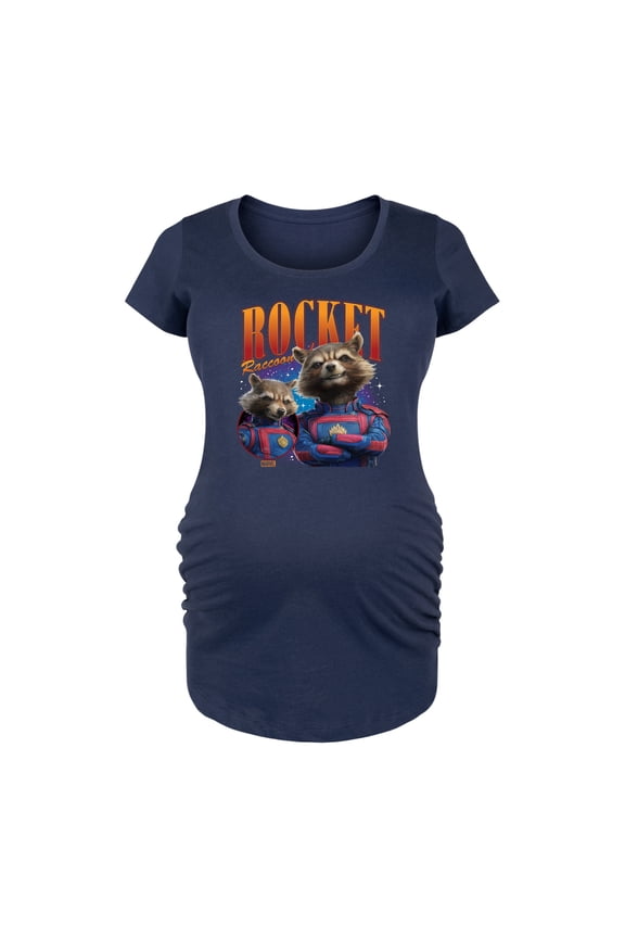 Guardians of the Galaxy - Rocket Raccoon - Maternity Scoop Neck Graphic T-Shirt