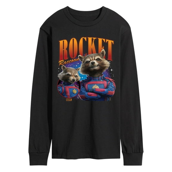 Marvel Guardians of the Galaxy - Rocket Raccoon - Men's Long Sleeve Graphic T-Shirt