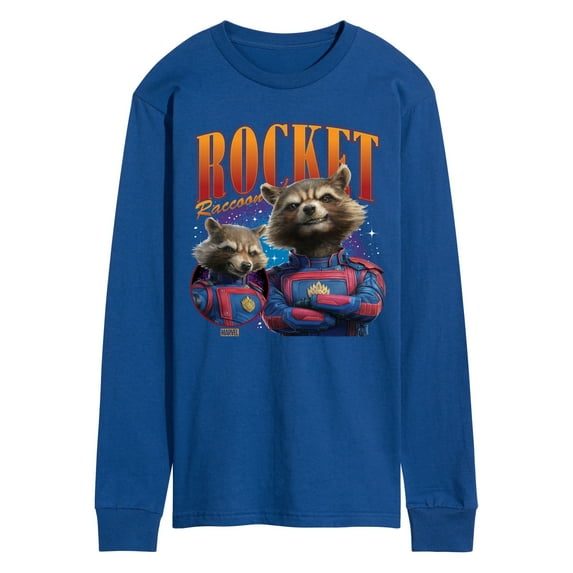 Marvel Guardians of the Galaxy - Rocket Raccoon - Men's Long Sleeve Graphic T-Shirt
