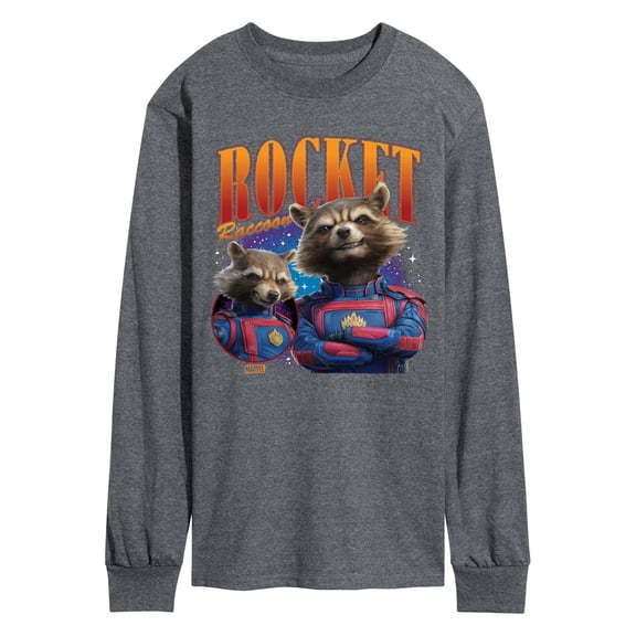 Marvel Guardians of the Galaxy - Rocket Raccoon - Men's Long Sleeve Graphic T-Shirt