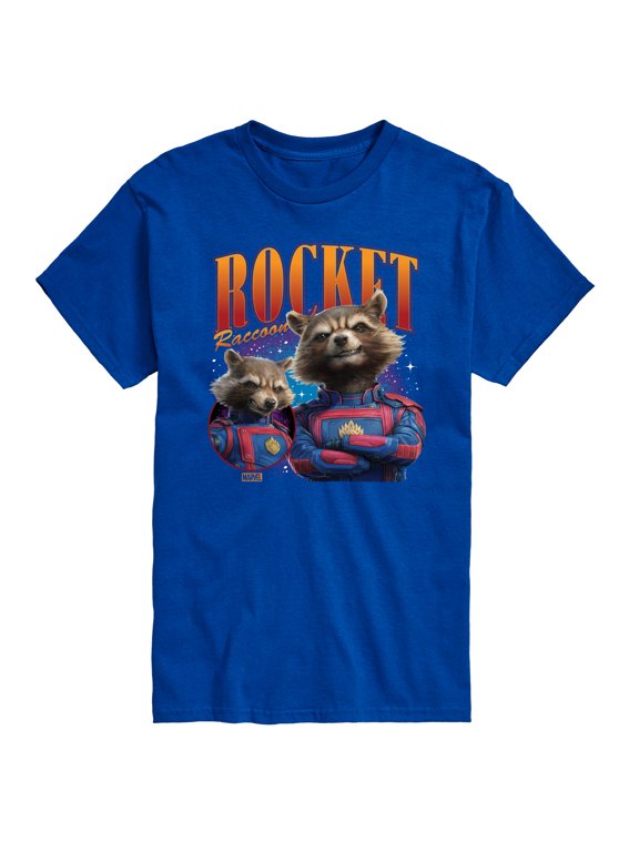 - Guardians of the Galaxy Rocket Raccoon Men's Short Sleeve Graphic T-Shirt
