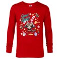 thumbnail image 1 of Marvel Guardians of the Galaxy Rocket Sweet Rabbit Easter - Long Sleeve T-Shirt for Men - Customized-New Red, 1 of 5