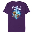thumbnail image 1 of Marvel Guardians of the Galaxy Season’s Grootings Holiday Standard - Short Sleeve Blended T-Shirt for Adults – Customized-Purple, 1 of 5