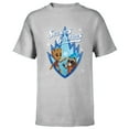 thumbnail image 1 of Marvel Guardians of the Galaxy Season’s Grootings Holiday Standard - Short Sleeve T-Shirt for Kids – Customized-Athletic Heather, 1 of 5