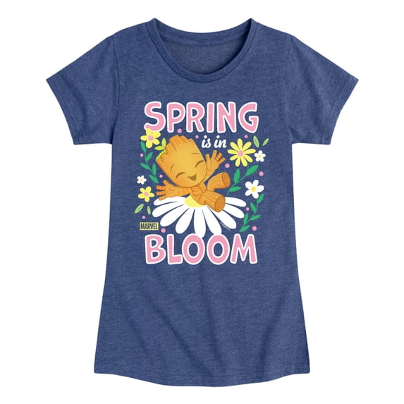 Marvel Guardians of the Galaxy - Spring Is In Bloom - Toddler And Youth Girls Fitted Short Sleeve Graphic T-Shirt