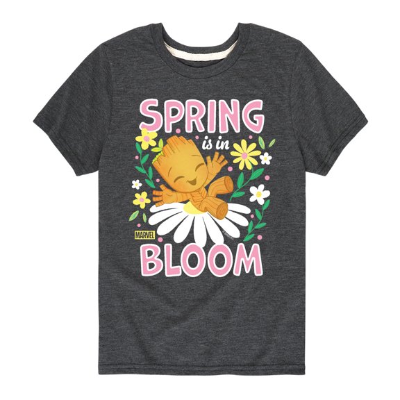 Marvel Guardians of the Galaxy - Spring Is In Bloom - Toddler And Youth Short Sleeve Graphic T-Shirt
