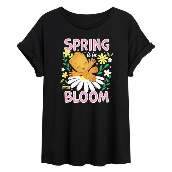 Marvel - Spring Is In Bloom Groot - Women's Oversized Graphic T-Shirt