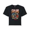 thumbnail image 1 of Marvel Guardians of the Galaxy - Star Lord Band Tee Style - Juniors Cropped Graphic T-Shirt, 1 of 5