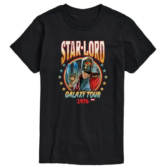 Marvel Guardians of the Galaxy - Star Lord Band Tee Style - Men's Short Sleeve Graphic T-Shirt