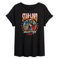 thumbnail image 1 of Marvel - Guardians of the Galaxy Star Lord Band Tee Style Women's Relaxed Fit T-Shirt, 1 of 5