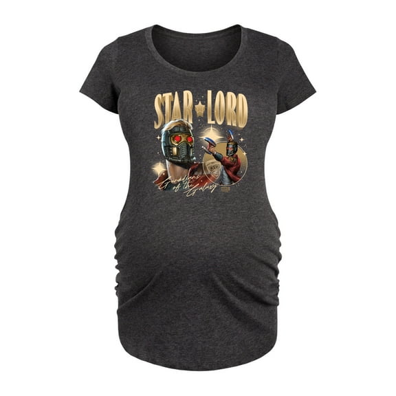 Marvel Guardians of the Galaxy - Star Lord - Maternity Scoop Neck Graphic T-Shirt