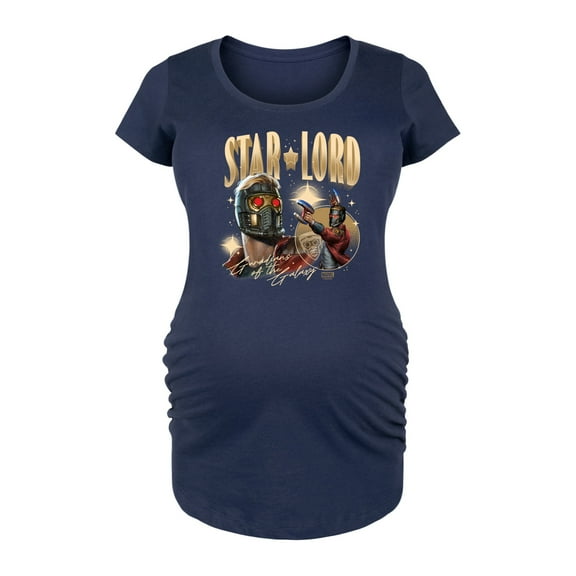 Marvel Guardians of the Galaxy - Star Lord - Maternity Scoop Neck Graphic T-Shirt