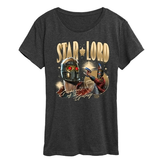 Marvel Guardians of the Galaxy - Star Lord - Women's Short Sleeve Graphic T-Shirt