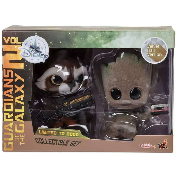 Marvel Guardians of the Galaxy Vol. 2 Rocket & Groot Bobble Head 2-Pack (Velvet Hair Version)