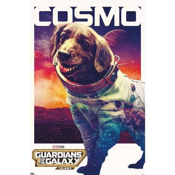 Marvel Guardians of the Galaxy Vol. 3 - Cosmo One Sheet Wall Poster, 14.725" x 22.375"