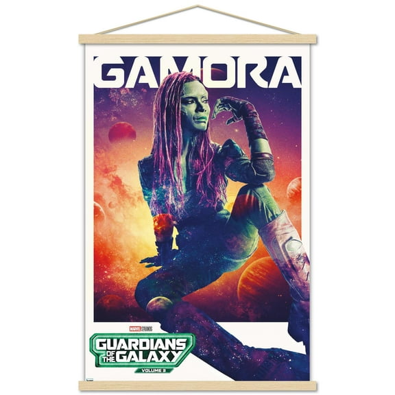 Marvel Guardians of the Galaxy Vol. 3 - Gamora One Sheet Wall Poster with Magnetic Frame, 22.375" x 34"