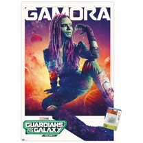 Marvel Guardians of the Galaxy Vol. 3 - Gamora One Sheet Wall Poster with Pushpins, 22.375" x 34"