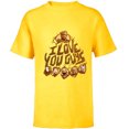 thumbnail image 1 of Marvel Guardians of the Galaxy Vol. 3 I Love You Guys Groot - Short Sleeve T-Shirt for Kids - Customized-Yellow, 1 of 5