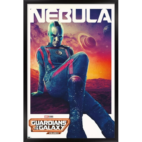 Marvel Guardians of the Galaxy Vol. 3 - Nebula One Sheet Wall Poster, 22.375" x 34" Framed