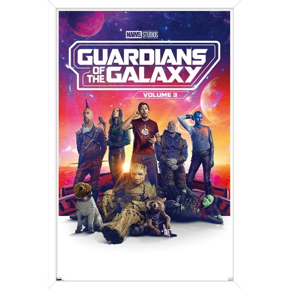 Marvel Guardians of the Galaxy Vol 3 - One Sheet Wall Poster, 22.375" x 34" Framed