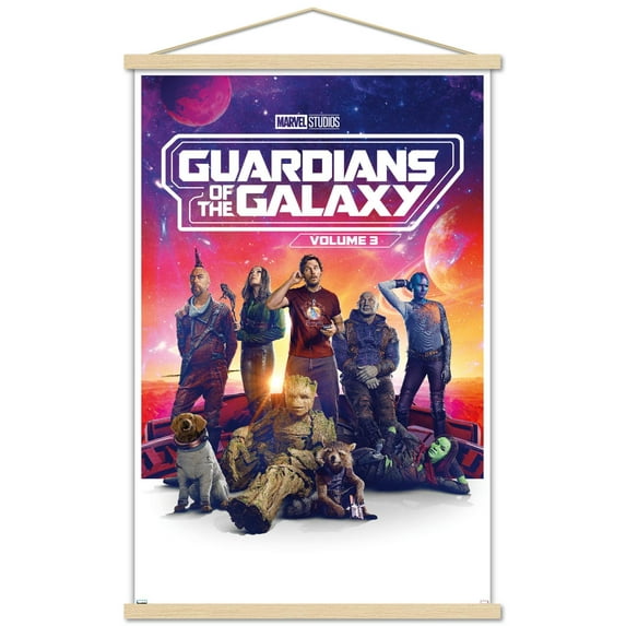 Marvel Guardians of the Galaxy Vol 3 - One Sheet Wall Poster with Magnetic Frame, 22.375" x 34"